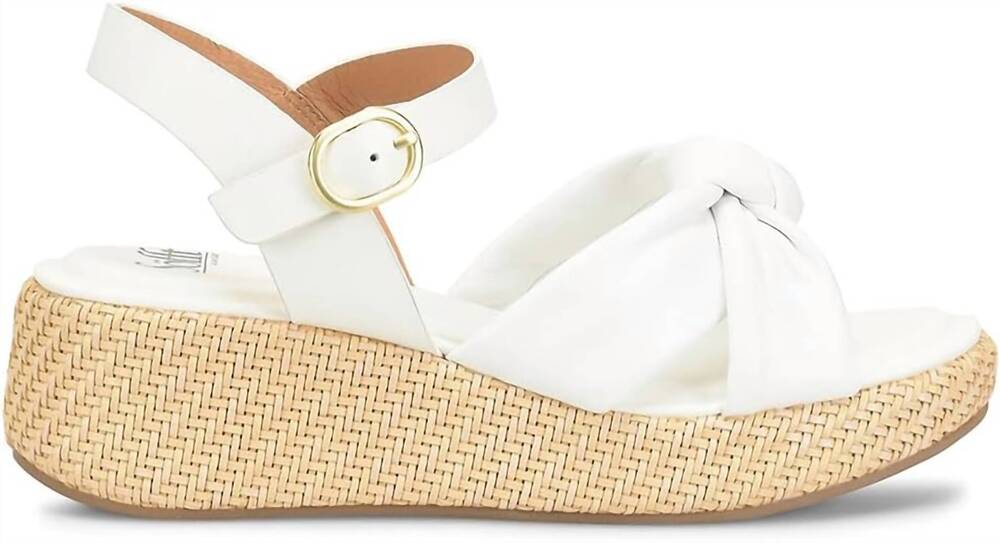NEW SOFFT women's farah platform sandal in white